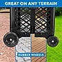 Mount-It! Mobile Rolling Mesh Utility Cart, Black (MI-906)~#|#~78756A9D-4DAF-4FCC-BEF2FF39627DDCE0_sc7