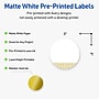 Avery Laser/Inkjet Circle Multipurpose Labels, 3" Dia., White, 60/Pack (S00EWX)~#|#~78769C69-7DF4-4188-B0D1402A8E7FF2AC_sc7