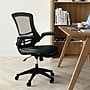 Flash Furniture Kelista Ergonomic LeatherSoft/Mesh Swivel Mid-Back Task Office Chair, Black (BLX5MLEA)~#|#~78778F88-4049-4FC4-9A14B7F9044B2BDD_sc7