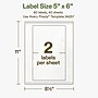 Avery Hemp Rectangle Laser/Inkjet Multipurpose Labels, 5" x 6", Off-White (80/Box)~#|#~7877E25A-A636-4D1C-837DE900F2EAC4A0_sc7