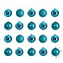 Nearly Natural Holiday Christmas Teal Shatterproof Ornament Set, 3", 20/Set (D1056-TL)~#|#~7878FAD1-89F8-4406-8399C4AD2DE5C0C3_sc7