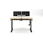 VersaDesk PowerLift Split-Level 60"W Electric Rectangular Adjustable Standing Desk, Maple/Black (PL2SD6030-BM)~#|#~787B59DA-8CBE-4EA2-8520BB25E1974F51_sc7