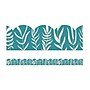 Carson Dellosa Scalloped Border Strips 3" x 3', Teal with Leaves, 13/pack (108522)~#|#~787D204F-DE8C-4432-8DAB8F1F34CF8390_sc7