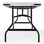Staples 6' x 29.5" Heavy Duty Plastic Folding Table, White Granite (62109)~#|#~787EC6AA-DD6C-471A-8223377F906589CD_sc7