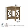 Bush Furniture Key West 20" x 20" End Table, Reclaimed Pine (KWT120RCP-03)~#|#~78811AD6-3C9C-4869-B629313A06A1F927_sc7