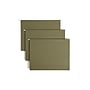 Smead 100% Recycled Hanging File Folders, 1/5-Cut Adjustable Tab, Letter Size, Standard Green, 25/Box (65001)~#|#~7883A09C-0347-4352-B28994DA791CAD52_sc7