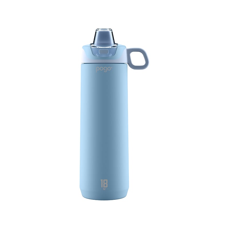 POGO GEAR ACTIVE Stainless Steel Water Bottle, 18 oz., Frost (488-0900-020-6) image 1