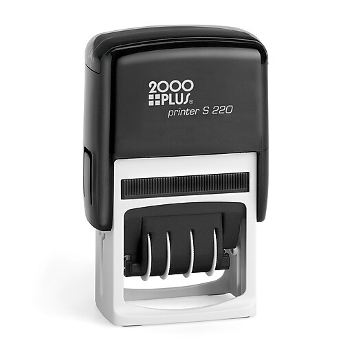 2000 Plus S-220 Rectangle Daters Stamps, Black Ink, 1 1/8