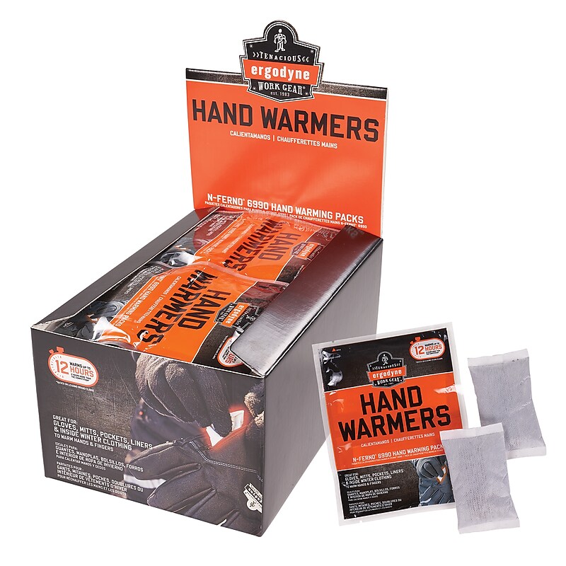 Ergodyne N-Ferno 6990 Hand Warmer Packs, 95x55mm, 100/Pack (16989) image 1