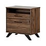 South Shore Helsy 2-Drawer Lateral File Cabinet, Letter/Legal Size, Lockable, 30.25"H x 29"W x 18.5"D, Natural Walnut (13313)~#|#~789688B0-B06E-4F4B-A582A174EA0F1755_sc7