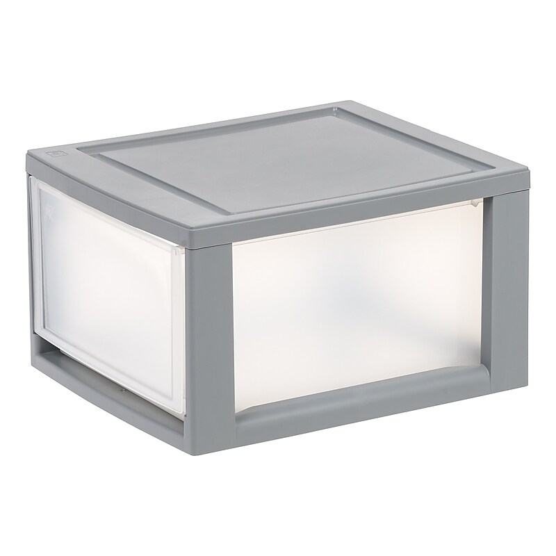 Iris Storage Drawer, Gray/Translucent White (500222) image 1