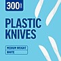 Perk™ Polystyrene Knife, Medium-Weight, White, 300/Pack (PK56399)~#|#~789CC3D9-9011-4C71-B945C309BC92571E_sc7