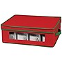 Household Essentials Holiday China Cup Windowed Panel Storage Box, Red/Green (HH538RED)~#|#~789D3887-105B-44C8-A2F786CA2FF250D5_sc7