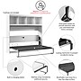 Bestar Pur 80W Full Horizontal Murphy Bed with Overhead Storage, White (26948-000017)~#|#~789DB901-A680-4871-B01224B21742BEAB_sc7