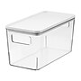 iDESIGN Small Stackable Plastic Storage Bin, Clear (95484)~#|#~789DCF1B-B6F5-47B3-A2D40C54C21AFA5E_sc7
