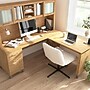 Bush Home Somerset 72W L-Shaped Sit to Stand Desk with Hutch, Maple Cross (SET015MC)~#|#~789E5CFD-15B2-413F-89D7208758FDDEE6_sc7