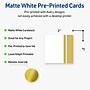 Avery Gold Double-Dipped Edge Matte Blank Card, White, 120/Pack (S00-DKF)~#|#~789E689C-C6B4-47C3-96D6ADFD6F83322D_sc7