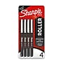 Sharpie Rollerball Pens, 0.5 mm, Needle Point, Black Ink, 4/Pack (2093222)~#|#~789F52B3-9777-4B0A-93EAE2FC628EF8B8_sc7