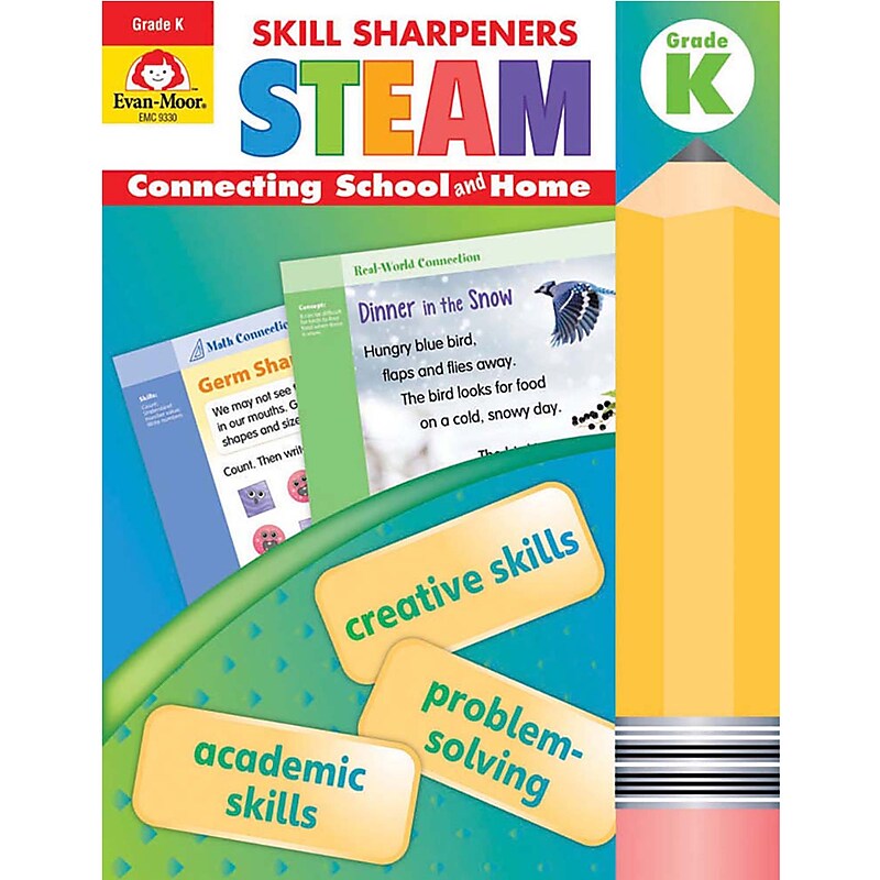 Evan-Moor Educational Publishers Skill Sharpeners STEAM, Grade K (EMC9330) image 1