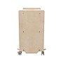 Flash Furniture Bright Beginnings Mobile 2-Section Storage Cart, 24.5"H x 31.5"W x 13"D, Brown (MK-KE24107-GG)~#|#~78A2C566-1891-424E-84D911FBE1BE0486_sc7