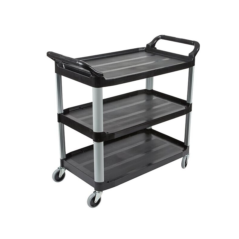 Rubbermaid Commercial X-tra Utility Cart; Black (FG409100BLA) image 1