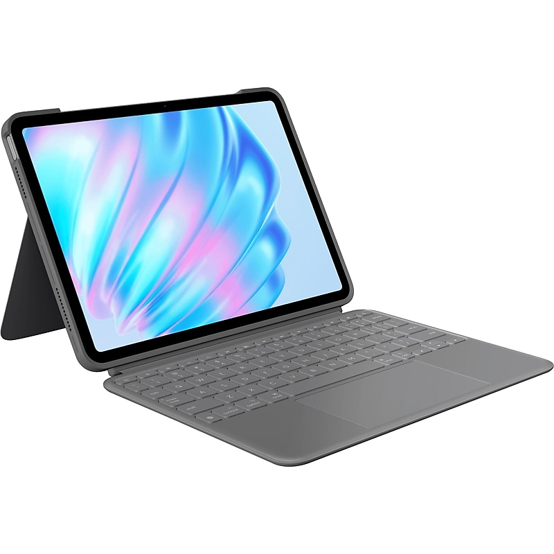 Logitech Combo Touch 11" Keyboard Case for iPad Air, Oxford Gray (920-012626) image 1