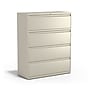 Staples 4-Drawer Lateral File Cabinet, Letter/Legal Size, Lockable, 52.36"H x 42"W x 18.62"D, Putty (60928/17459)~#|#~78AD3BDB-0630-4A2D-99424CC63CFF7A0D_sc7