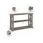 Bush Furniture Homestead 47" x 16" Console Table with Shelves, Driftwood Gray (HOT248DG-03)~#|#~78AF05DB-7C2B-43FA-9500D93F513DEB0F_sc7