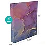 Global Printed Products Marble 1" 3-Ring Non-View Binders, Multicolored, 4/Pack (GPP-0096-A)~#|#~78AF1A6E-71D4-40F3-BCF3D2056BB5FE8C_sc7