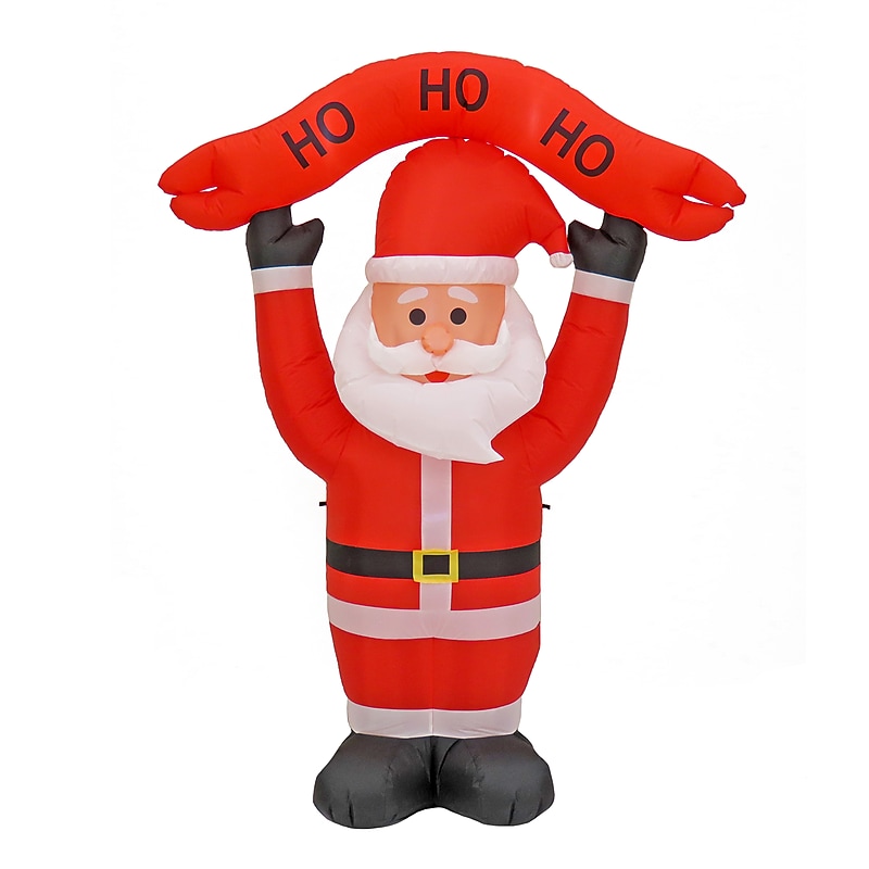 National Tree Company First Traditions Collection 7 ft. Red Inflatable Blow Up Santa (FRT100-AX112304) image 1
