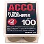 ACCO Washers, 15/32", Brass, 100/Box (ACC71511)~#|#~78B2805D-C2C4-4CCB-8BB8F15FC20A0522_sc7