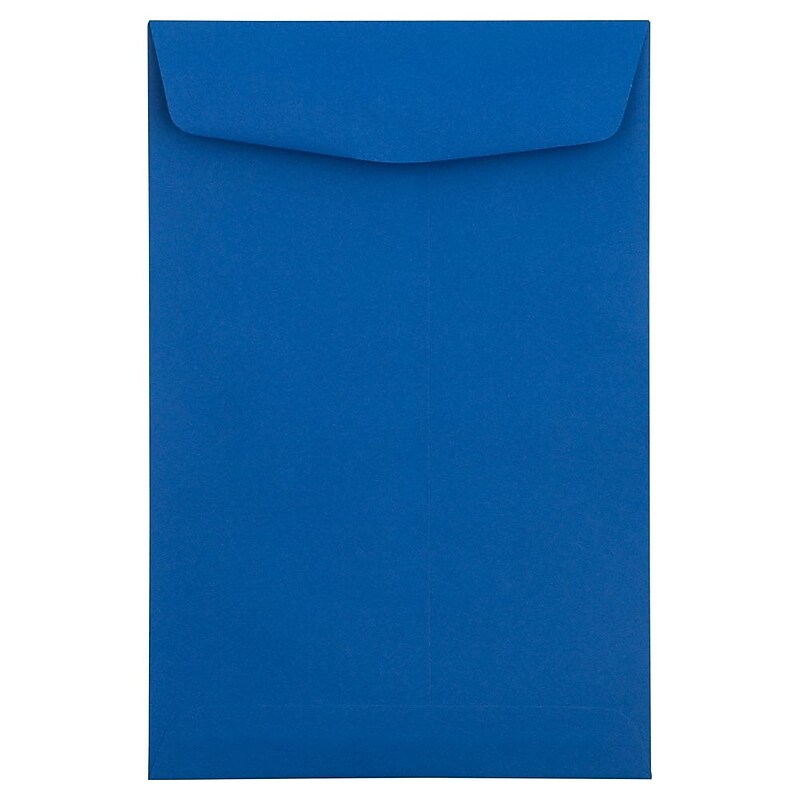 JAM Paper 6" x 9" Open End Catalog Envelopes, Presidential Blue, 10/Pack (363913003C) image 1