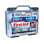 First Aid Only Plastic First Aid Kit with Magnetic Flashlight, 50 People, 322 Pieces, Clear/Blue (91414)~#|#~78BC4A68-B690-41FC-B7E5B1EAA273A882_sc7