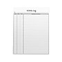 Better Office Activity Log Notepad, 8.5" x 11", Project-Ruled, White/Black, 50 Sheets/Pad (25836)~#|#~78BE64E3-0624-495A-BE73F350DCC5B81C_sc7