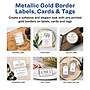 Avery Laser/Inkjet Invitation Cards, 5" x 7", White/Gold, 30 Cards & Envelopes/Pack (3325)~#|#~78C60D05-5083-46A7-BE3EC974F1E9C652_sc7