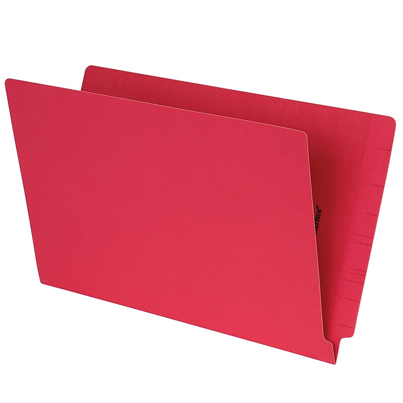 Pendaflex End Tab File Folder, Straight Cut, Legal Size, Red, 100/Box (1007079) image 1
