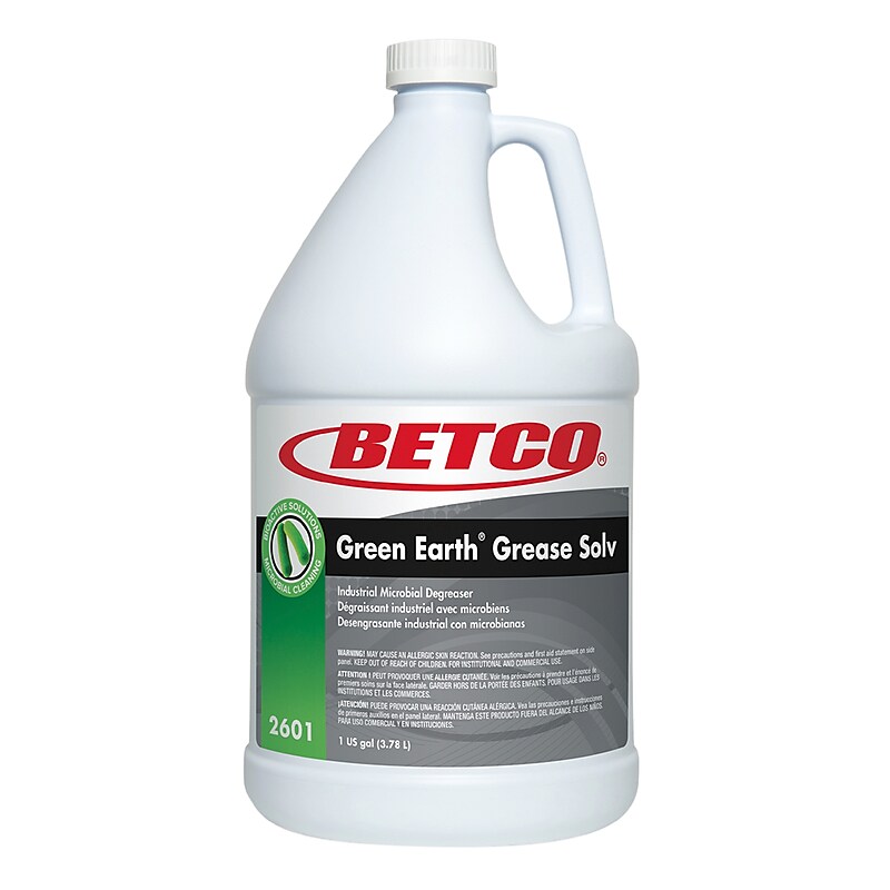 Betco Probiotic Grease Solv Industrial Microbial Degreaser, Orange Scent, 1 gal Bottle, 4/Carton (BET26010400) image 1
