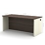 Bestar Prestige Plus 72"W Desk Shell, Antigua (99400-1152)~#|#~78CE53A2-6657-403D-92A6CA1D8F8BA74D_sc7