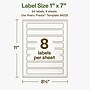 Avery Hemp Rectangle Laser/Inkjet Multipurpose Labels, 1" x 7", Off-White (64/Pack)~#|#~78D77197-1D8B-49D0-ADB4CCC6DA7656BD_sc7