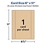 Avery Integrated Cards, 6" x 11", Matte Kraft Brown, 25/Pack (95280)~#|#~78D8FE9E-7559-4742-B779E3F11F3B1AB3_sc7