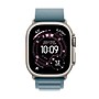 Apple Watch Ultra 3 GPS + Cellular Smartwatch, 49mm, Natural Titanium Case with Light Blue Alpine Loop, Small (MEWK4LW/A)~#|#~78DAB9C6-7F2E-4079-B51891F969C91494_sc7