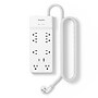 Staples TECH 8-Outlet 2-USB Port Surge Protector, 6', 2100 Joules, White (ST62775)~#|#~78DFF72F-46A1-4F6A-A6D2C5C7EF2A534B_sc7