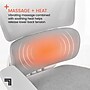 Sharper Image S-850 Heated Ergonomic Mesh Swivel Executive Massage Chair with Footrest, Light Gray/White (60106-LGRYWHT)~#|#~78E3E94E-2DD0-4377-93F8EB1D87FC6453_sc7