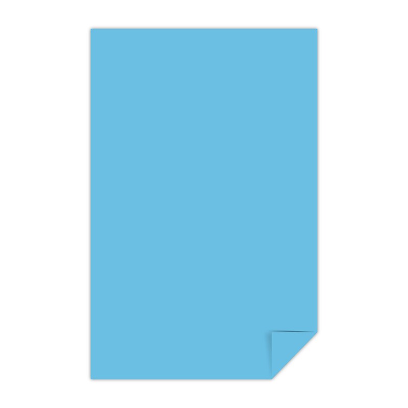 Astrobrights 11" x 17" Color Copy Paper, 24 lbs. Lunar Blue, 2,500 Sheets/Carton (22523CT) image 1