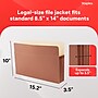 Staples Reinforced File Pocket, 3.5" Expansion, Legal Size, Brown, 25/Box (ST418319)~#|#~78E772C7-1195-4385-97E14A3A750C91D5_sc7