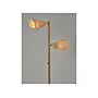 Adesso Cove 62.75" Antique Brass Floor Lamp with 2 Irregular Shades (5114-21)~#|#~78E93576-9038-497E-BB2981FDD74F91F7_sc7