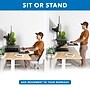 Mount-It! 24" W Manual Adjustable Standing Desk Converter with Dual Monitor Mount, Black (MI-7914)~#|#~78EA2E0F-235E-4ADE-9FEDD87DB4620164_sc7