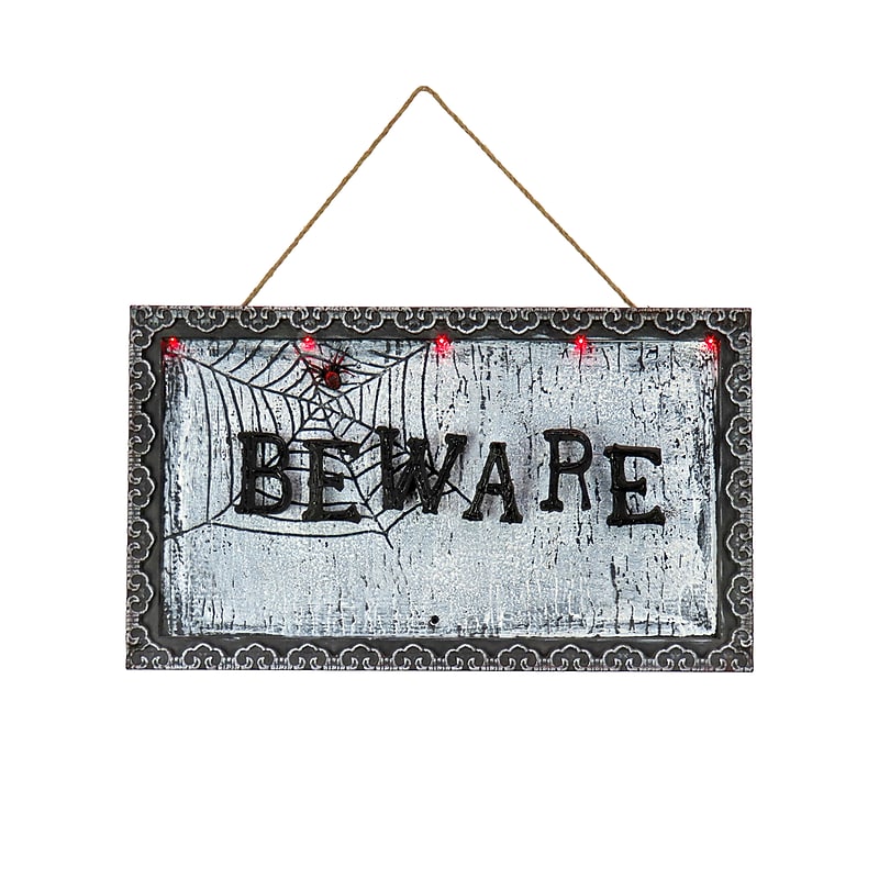 National Tree Company 18" Animated Halloween Door Sign, Sound Activated (OP77-195ZJ507-1) image 1