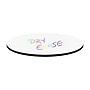 Correll 42" Round Dry Erase Table Top, Laminate, Frosty White/Black (CT42DER-80-09)~#|#~78EECDA4-756B-4475-95D3BBC37FD48F6E_sc7
