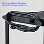 Luxor LEADER XL 3-Shelf Adjustable Media Utility Cart with Pullout Keyboard Shelf, Black (AVJ42XLKB)~#|#~78EF077F-5CE3-468F-B14532C68DDF94F1_sc7